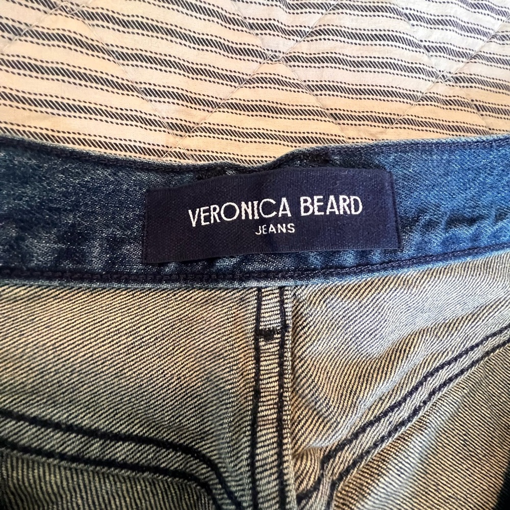 Veronica Beard Dark Blue Wide Leg Jeans - Picture 9 of 16